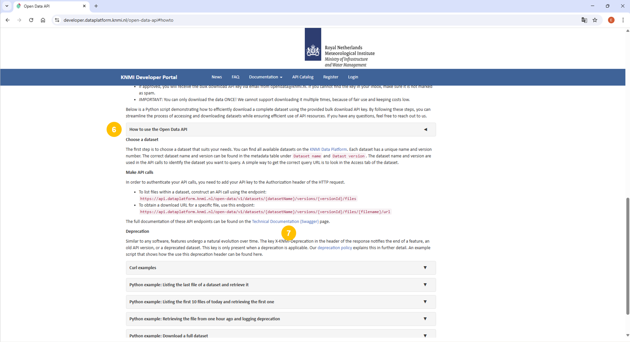How to use the Open Data API